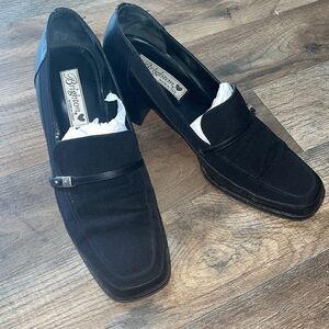 Brighton Black Leather Microfiber Loafer